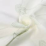 Fertigschal Diana Bio-Baumwolle - Weiß / Grün - Lindgrün