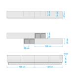 Wandmeubelset Infinity X (12-delig) Wit/Concrete look