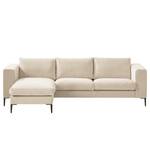 Ecksofa Claudio I Webstoff - Webstoff Saia: Beige - Longchair davorstehend links