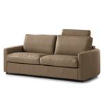 Sofa Cuite (2,5-Sitzer) Echtleder - Echtleder Neto: Taupe