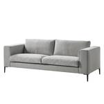 Sofa Claudio (3-Sitzer) Webstoff - Webstoff Saia: Hellgrau