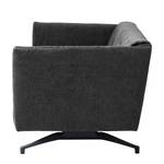 Sofa Helba (3-Sitzer) Chenille - Stoff Mohs: Schwarz