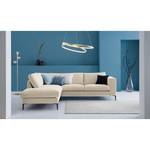 Ecksofa Claudio II Webstoff - Webstoff Saia: Beige - Ottomane davorstehend links