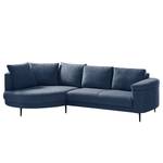 Ecksofa Mogo II Webstoff - Webstoff Inze: Blau - Longchair davorstehend links