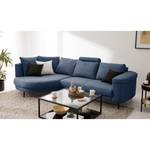 Ecksofa Mogo II Webstoff - Webstoff Inze: Blau - Longchair davorstehend links