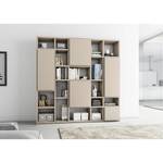 Boekenkast Emporior VII Mat Lichtbeige - Breedte: 224 cm