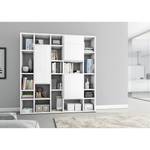 Boekenkast Emporior VII Hoogglans wit - Breedte: 214 cm