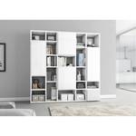 Boekenkast Emporior VII Hoogglans wit - Breedte: 224 cm