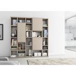 Boekenkast Emporior VII Mat Lichtbeige - Breedte: 214 cm