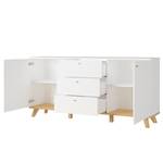 Dressoir Skoger deels massief eikenhout - wit/Navarra eikenhout