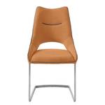 Freischwinger Nidri (2er-Set) Flachgewebe / Edelstahl - Orange