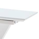 Table Hetti Verre / Acier inoxydable - Brillant / Acier inoxydable - Largeur : 140 cm