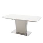 Table Apanas Verre / Acier inoxydable - Taupe mat / Acier inoxydable - Taupe - 140 x 85 cm