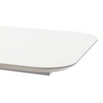 Table Apanas Verre / Acier inoxydable - Taupe mat / Acier inoxydable - Taupe - 140 x 85 cm