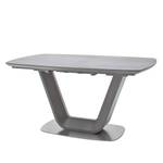 Table Dimar Céramique / Acier inoxydable - Gris mat/ Acier inoxydable