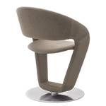 Chaises Pindi (lot de 2) Imitation cuir / Acier inoxydable - Taupe