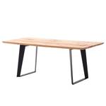 Eettafel Usam massief eikenhout - moseikenhout/zwart - 180 x 90 cm