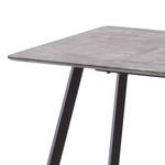 Eettafel Pulham staal - betonnen look/antracietkleurig - Breedte: 120 cm