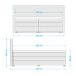 Boxspring Maho geweven stof - incl. opbergruimte - 180 x 200cm