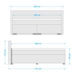 Lit boxspring Bentota Tissu