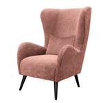 Fauteuil Pillig Velours - Mauve - Sans repose-pieds