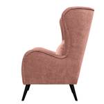 Fauteuil Pillig Velours - Mauve - Sans repose-pieds