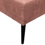 Gestoffeerde hocker Pillig Fluweel - Mauve