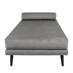 Chaise relax Kezia Velours - Gris clair