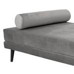 Chaise relax Kezia Velours - Gris clair