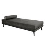 Chaise relax Kezia Velours - Gris foncé