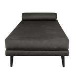 Chaise relax Kezia Velours - Gris foncé