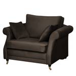 Fauteuil Killara Velours - Marron foncé