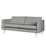 2-Sitzer Sofa Kayena Webstoff Inas: Platin - Chrom glänzend