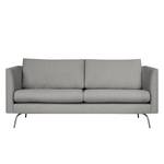 2-Sitzer Sofa Kayena Webstoff Inas: Platin - Chrom glänzend