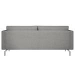 2-Sitzer Sofa Kayena Webstoff Inas: Platin - Chrom glänzend