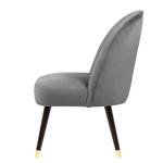 Fauteuil Vinosul II Velours - Gris clair