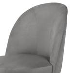 Fauteuil Vinosul II Velours - Gris clair