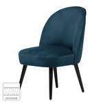 Fauteuil Vinosul I Fluweel - Marineblauw