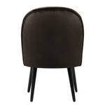 Fauteuil Vinosul I Velours - Marron foncé