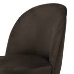 Fauteuil Vinosul I Velours - Marron foncé