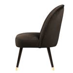 Fauteuil Vinosul II Velours - Marron foncé