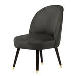 Fauteuil Vinosul II Velours - Gris foncé