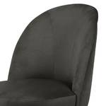 Fauteuil Vinosul II Velours - Gris foncé