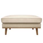 Sessel Lauwe I Webstoff - Creme - Mit Hocker