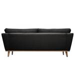 Sofa Lauwe (2,5-Sitzer) Webstoff - Schwarz