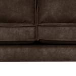 Sofa Liel I (2,5-Sitzer) Antiklederlook - Microfaser Priya: Dunkelbraun