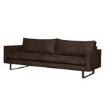 3-Sitzer Sofa Liel Microfaser Priya: Dunkelbraun