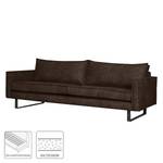 3-Sitzer Sofa Liel Microfaser Priya: Dunkelbraun