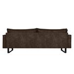 3-Sitzer Sofa Liel Microfaser Priya: Dunkelbraun