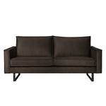 Sofa Liel I (2,5-Sitzer) Antiklederlook - Samt Onoli: Espresso